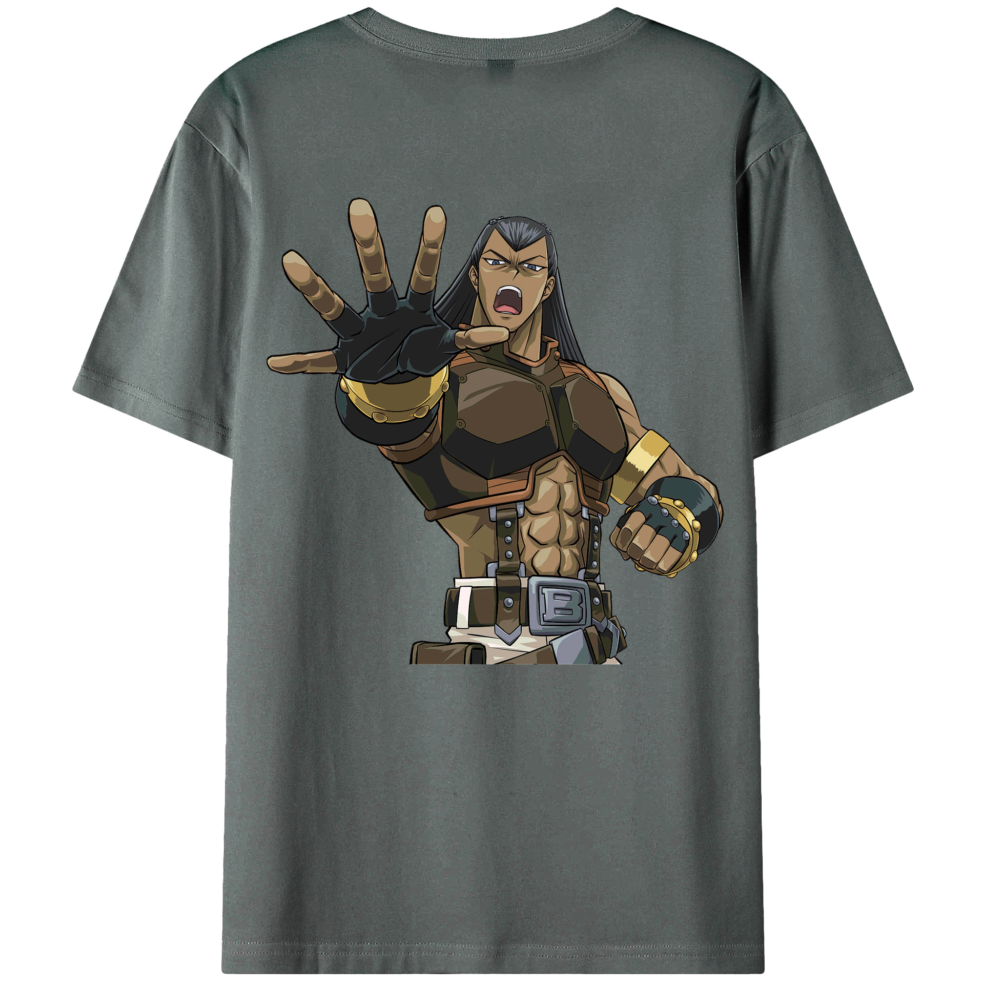 （画像用） 遊☆戯☆王 Yu-Gi-Oh! 綿100％ メンズ半袖Tシャツ（バックプリント） 通気性